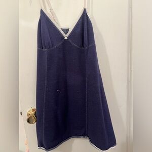 Super cute and dainty denim babydoll dress, love this but it's just way too big